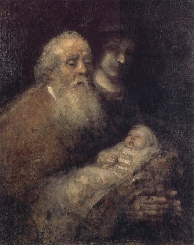 REMBRANDT Harmenszoon van Rijn Simeon with the Christ Child in the Temple china oil painting image